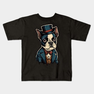 Boston Terrier Art Gift. This is for Boston terrier Lovers. Kids T-Shirt